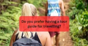 Do you prefer having a tour guide for travelling?