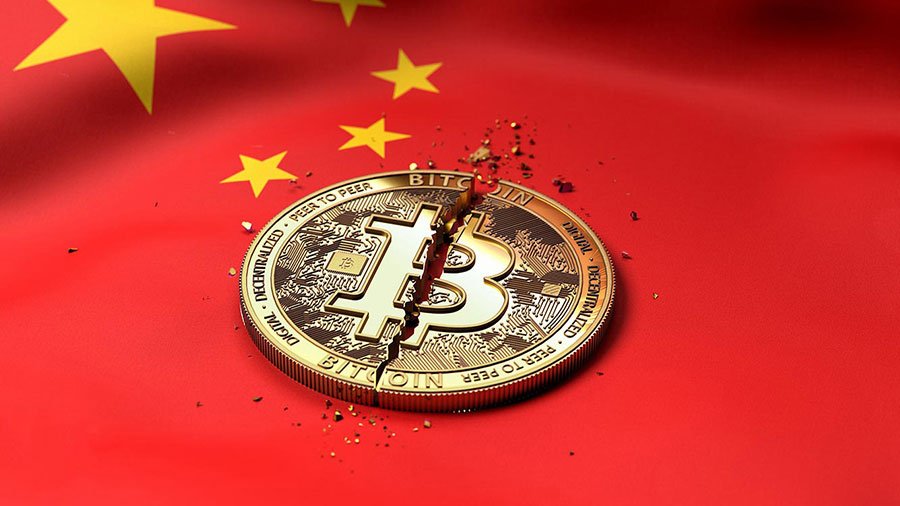 How has China's ban on cryptocurrencies impacted the global market